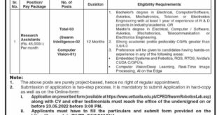 Latest Job Opportunity at University of Engineering And Technology Taxila
